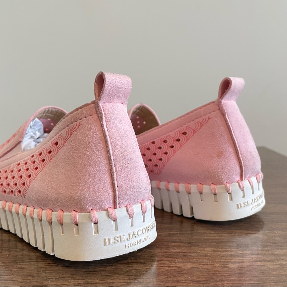 Ilse Jacobsen Tulip Pink Girl Slip On Sneakers Flats 33 - Picture 6 of 8
